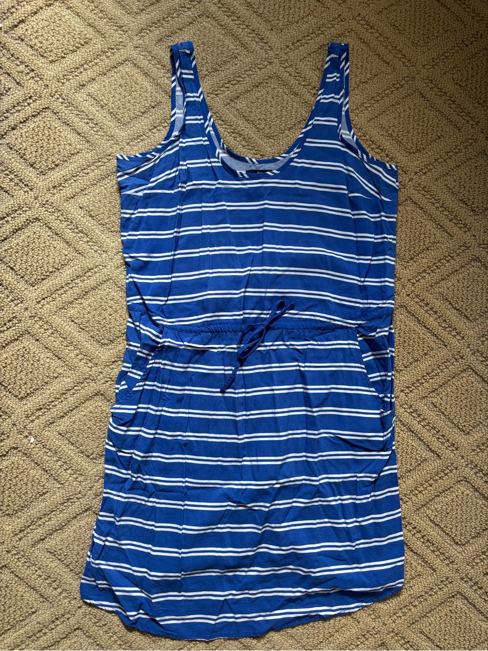 GAP Blue and White Striped Dress